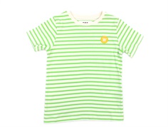 Wood Wood t-shirt Ola offwhite/green stripes
